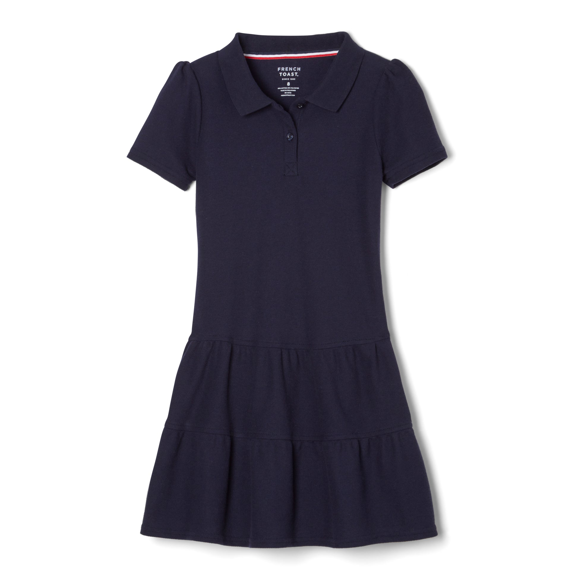 French Toast Girls Navy Blue Short Sleeve Polo Dress – SchoolHouseUniforms.com French Toast Girls Navy Blue Short Sleeve Polo Dress – SchoolHouseUniforms.com