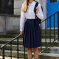 French Toast Navy Skirt SV9000